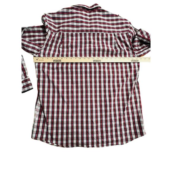 Nick Graham Everywhere Stretch Modern Fit Red,White Plaid Polka Dot Flip Cuff XL - Picture 6 of 8